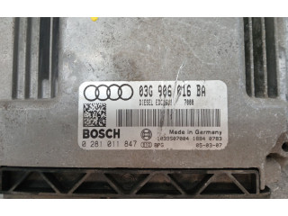 Блок управления двигателя 03G906016BA, 0281011847 Audi A3 S3 8P