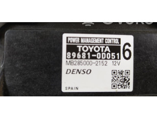 Блок управления двигателя 89681-0D051   Toyota Yaris