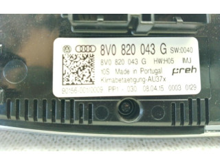 Блок управления климат-контролем 8V0820043G Audi A3 S3 A3 Sportback 8P