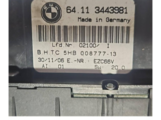 Блок управления климат-контролем 3443981, EZC66V   BMW X3 E83