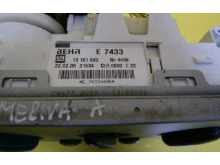 Блок управления климат-контролем 13191583 Opel Meriva A