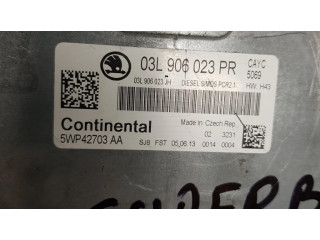 Блок управления двигателя 03L906023PR, 5WP42703AA Skoda Superb B6 (3T)