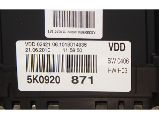 Панель приборов 5K0920871 Volkswagen Golf VI