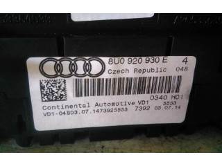 Панель приборов 8U0920930E Audi Q3 8U