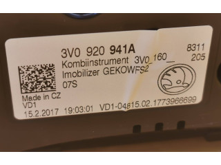 Панель приборов 3V0920941A   Skoda Superb B8 (3V)       