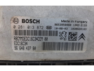 Блок управления двигателя 9664843780, 0281013872   Peugeot Partner