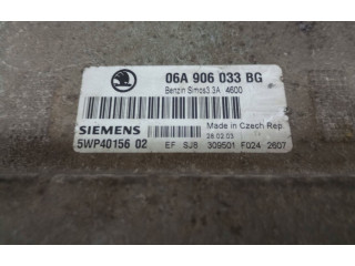Блок управления двигателя 06A906033BG, 5WP40156   Skoda Octavia Mk1 (1U)