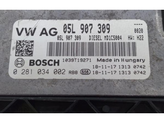 Блок управления двигателя 05L907309, 0281034002   Audi A6 S6 C8 4K