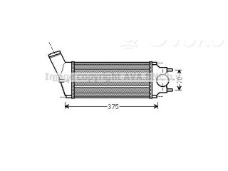 Интеркулер 384G4, 21903685 Citroen C4 I