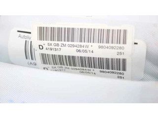 Боковая подушка безопасности 9804092280 Peugeot 2008 I