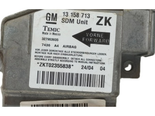 Блок подушек безопасности 13158713, 13158713 Opel Meriva A