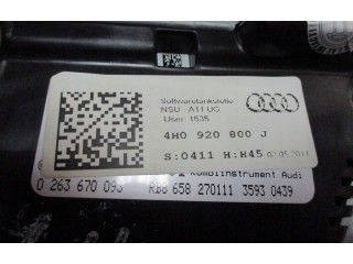 Přístrojová deska  Audi A8 S8 D4 4H 2010 4H0920800J  