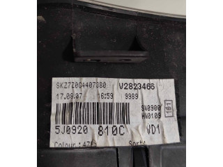 Панель приборов 5J0920810C, 023537 Skoda Fabia Mk2 (5J)