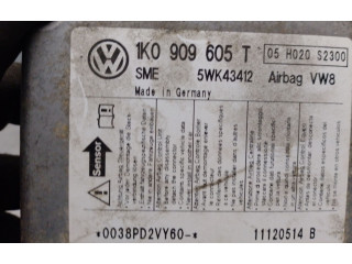 Блок управления надувных подушек 1K0909605T, 5WK43412   Skoda Octavia Mk2 (1Z)