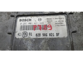 Блок управления двигателем Блок управления 0281001421, 028906021BF Volkswagen Golf III