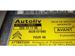 Блок подушек безопасности 9638101980 Citroen Xsara