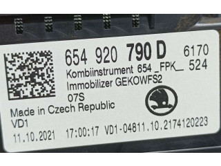 Панель приборов 654920790D, A3C0765400101   Skoda Kamiq       
