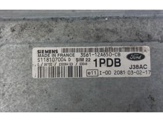 Блок управления двигателя 3S6112A650CB Ford Fiesta