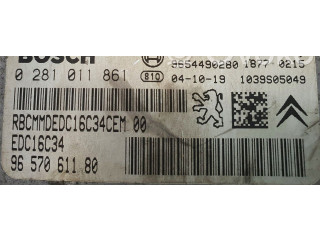 Блок управления двигателя 9657061180   Citroen C2