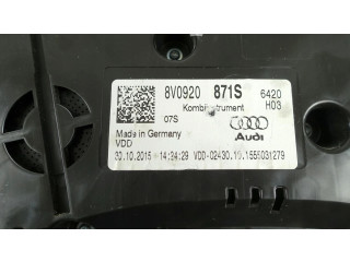 Панель приборов 8V0920871S, W1753 Audi A3 S3 8V