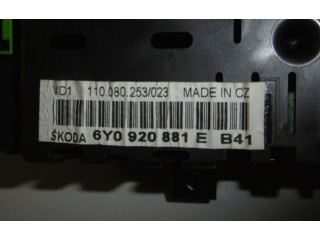 Панель приборов 6Y0920881E, 6Y0920881E Skoda Fabia Mk1 (6Y)