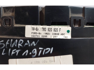 Přístrojová deska Volkswagen Sharan 2002 7M3920820F, YM2110849ABC