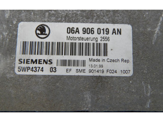 Блок управления двигателя 06A906019AN, 5WP4374   Skoda Octavia Mk1 (1U)