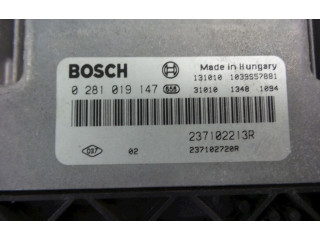 Блок управления впрыском 237102213R, 0281019147 Dacia Dokker