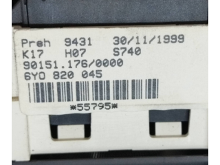 Блок управления климат-контролем 6Y0820045 Skoda Fabia Mk1 (6Y)