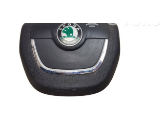 Подушка безопасности водителя 1Z0880201AH Skoda Octavia Mk2 (1Z)