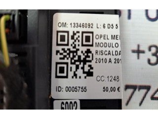 Блок управления климат-контролем 13346092, 13346092   Opel Meriva B