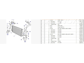 Интеркулер 12765753, 12804713 Saab 9-3 Ver1