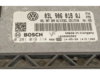Блок управления двигателя 03L906018QJ, 0281019114 Skoda Yeti (5L)