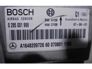 Блок подушек безопасности A1648209726, 0285001998   Mercedes-Benz ML W164