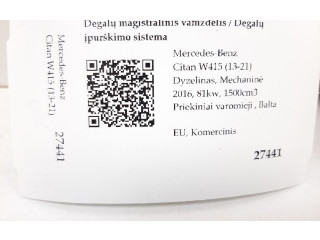 Vstřikovací lišta 160560065, H8201225030 Mercedes-Benz Citan W415 pro naftový motor 1.5