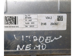 Блок управления двигателя 9667399580, V342 Citroen Nemo