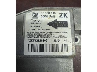 Блок подушек безопасности 13158713, 327963935   Opel Meriva A