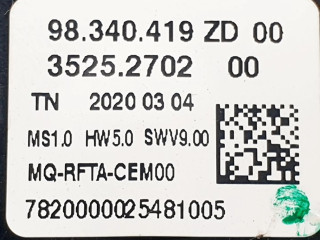 Блок управления климат-контролем 98340419ZD, 3525270200 Citroen Berlingo