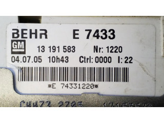 Блок управления климат-контролем 13191583, E7433   Opel Meriva A