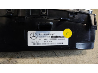 Блок управления климат-контролем A2139055107   Mercedes-Benz E W213