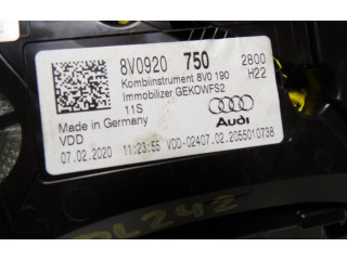Панель приборов 8V0920750, A2C16573400   Audi A3 8Y       