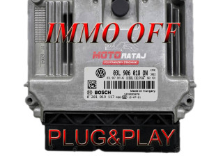 Блок управления двигателя 03L906018QN, 03L907309AG Skoda Yeti (5L)