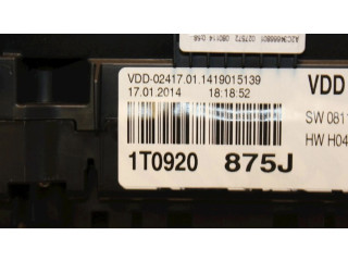 Панель приборов 1T0920875J, 1T0920875J   Volkswagen Touran II       