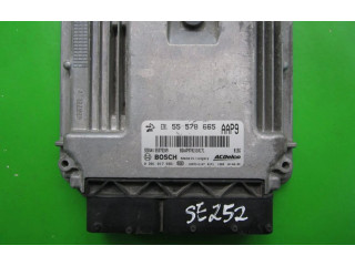 Блок управления двигателем Блок управления 55578665, 0281017595   Saab 9-3 Ver2