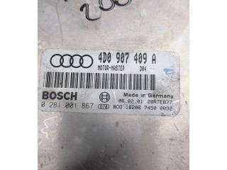 Блок управления двигателя 4D0907409A, 0281001867 Audi A8 S8 D2 4D