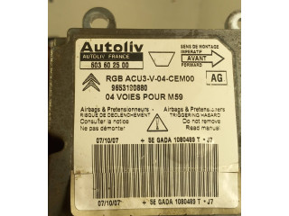 Блок подушек безопасности 603602500, 9653190880 Citroen Berlingo