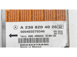 Блок подушек безопасности A2308204026   Mercedes-Benz SL R230