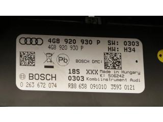 Панель приборов 4G8920930P, 0263672074   Audi A7 S7 4G       