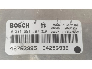 Блок управления двигателя 46763995, 0281001787 Alfa Romeo 166