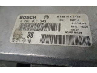 Řídící jednotka 9651175180, 0281011343   Peugeot Expert 2004